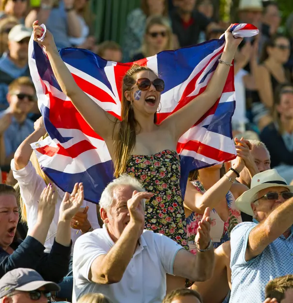 Fans at Wimbledon
