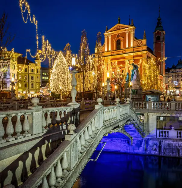 Ljubljana at Christmas, Slovenia