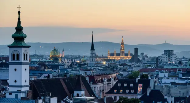 View of Vienna rooftops
