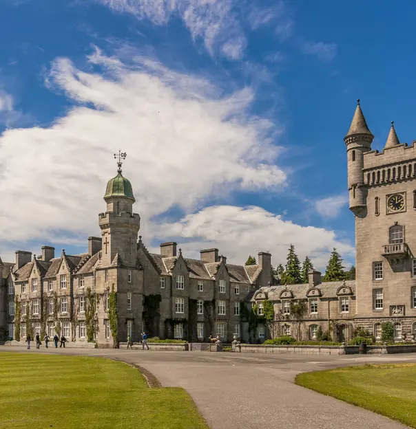 Balmoral Castle on a sunny day