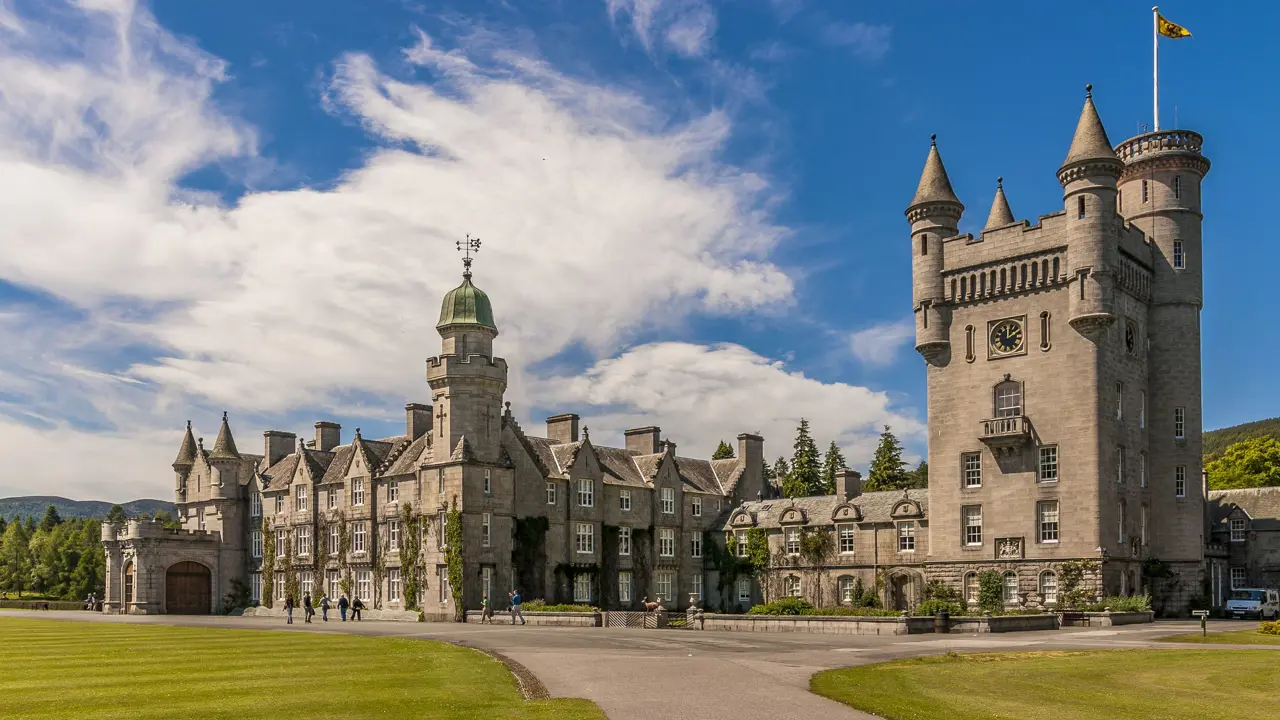 Balmoral Castle on a sunny day