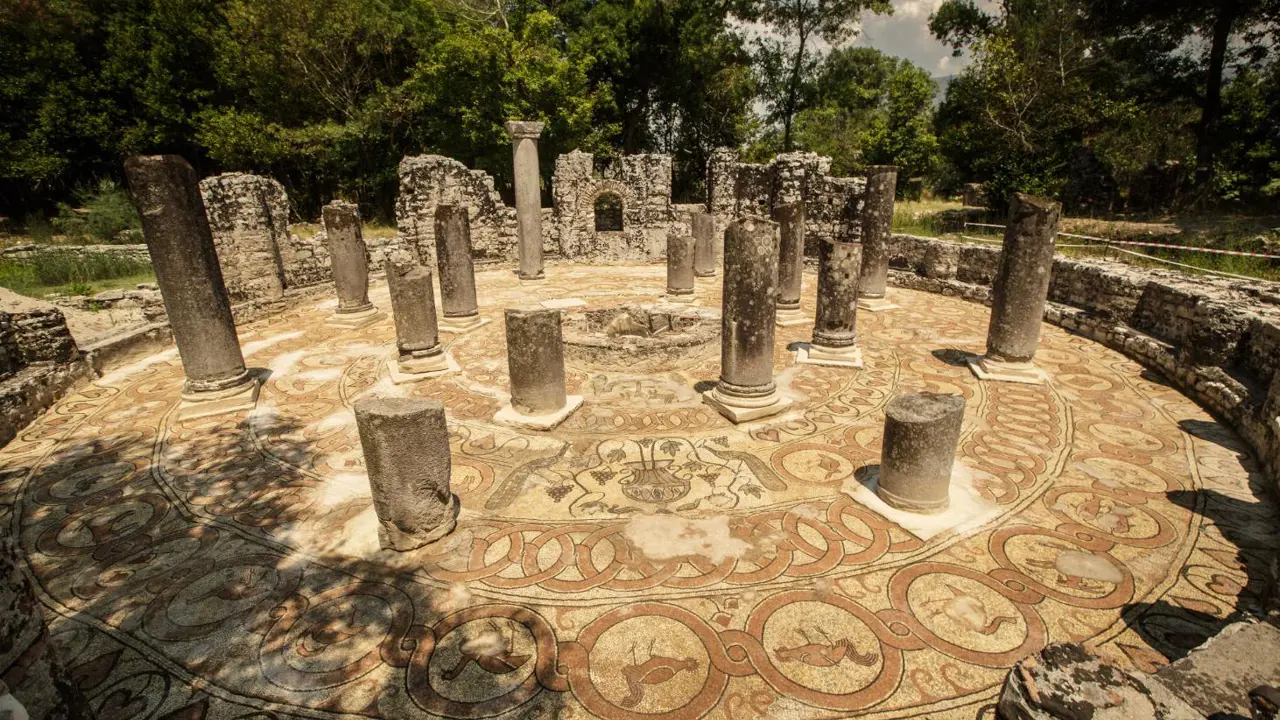  Mosaic At The Ancient Baptistery, Butrint, Albania