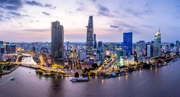 Aerial View of Ho Chi Minh City