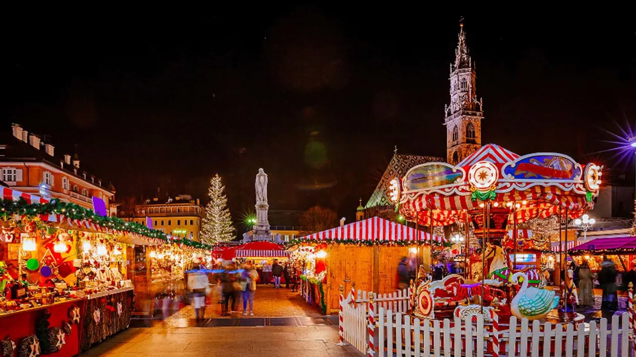  Dresden Christmas Market at night in Germany