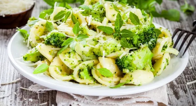 Plate of orecchiette pasta