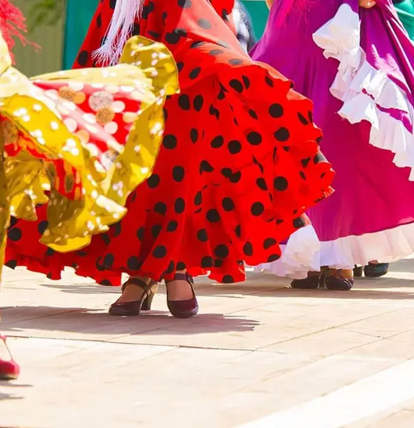 Sh 649168258 Flamenco Dancers Performing On A Wooden Stage