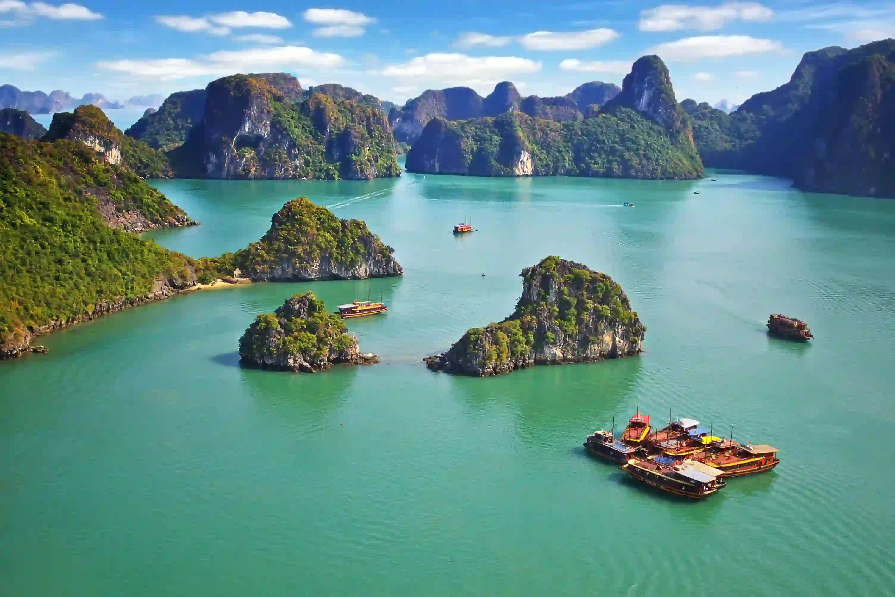 Picturesque Sea Landscape of Ha Long Bay, Vietnam