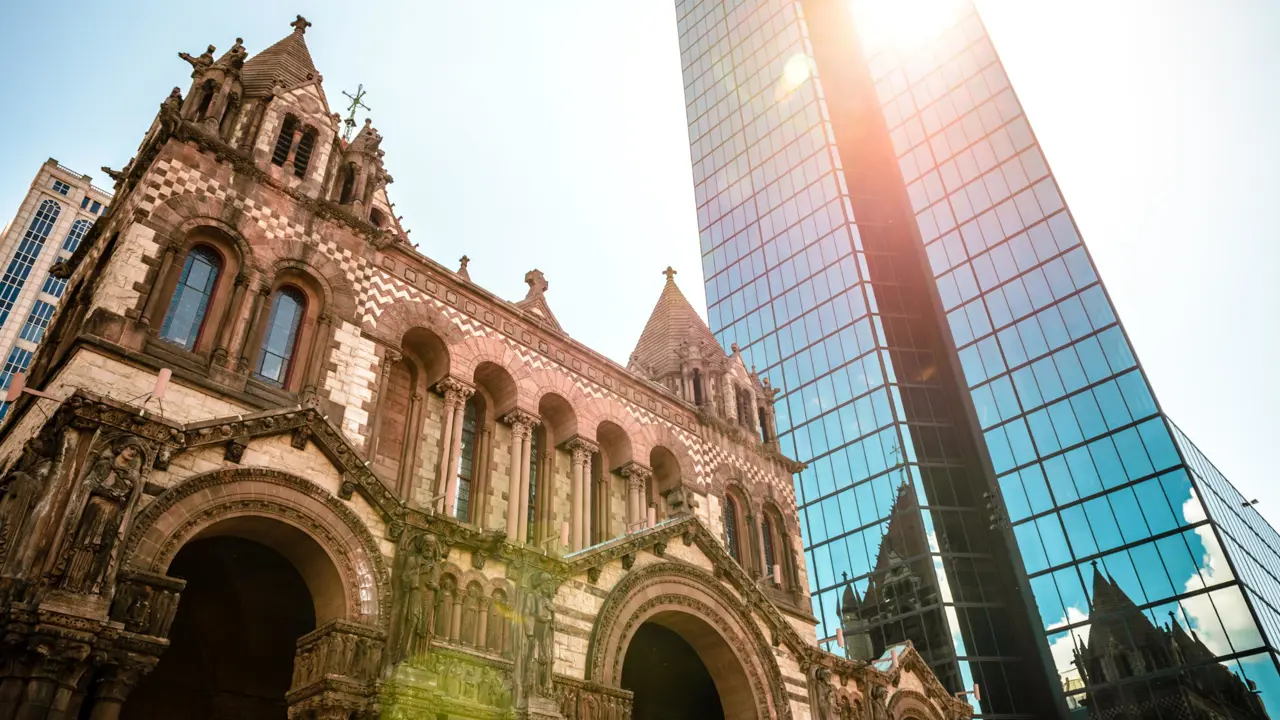 Adobestock 69023242 Trinity Church And John Hancock Tower, Boston