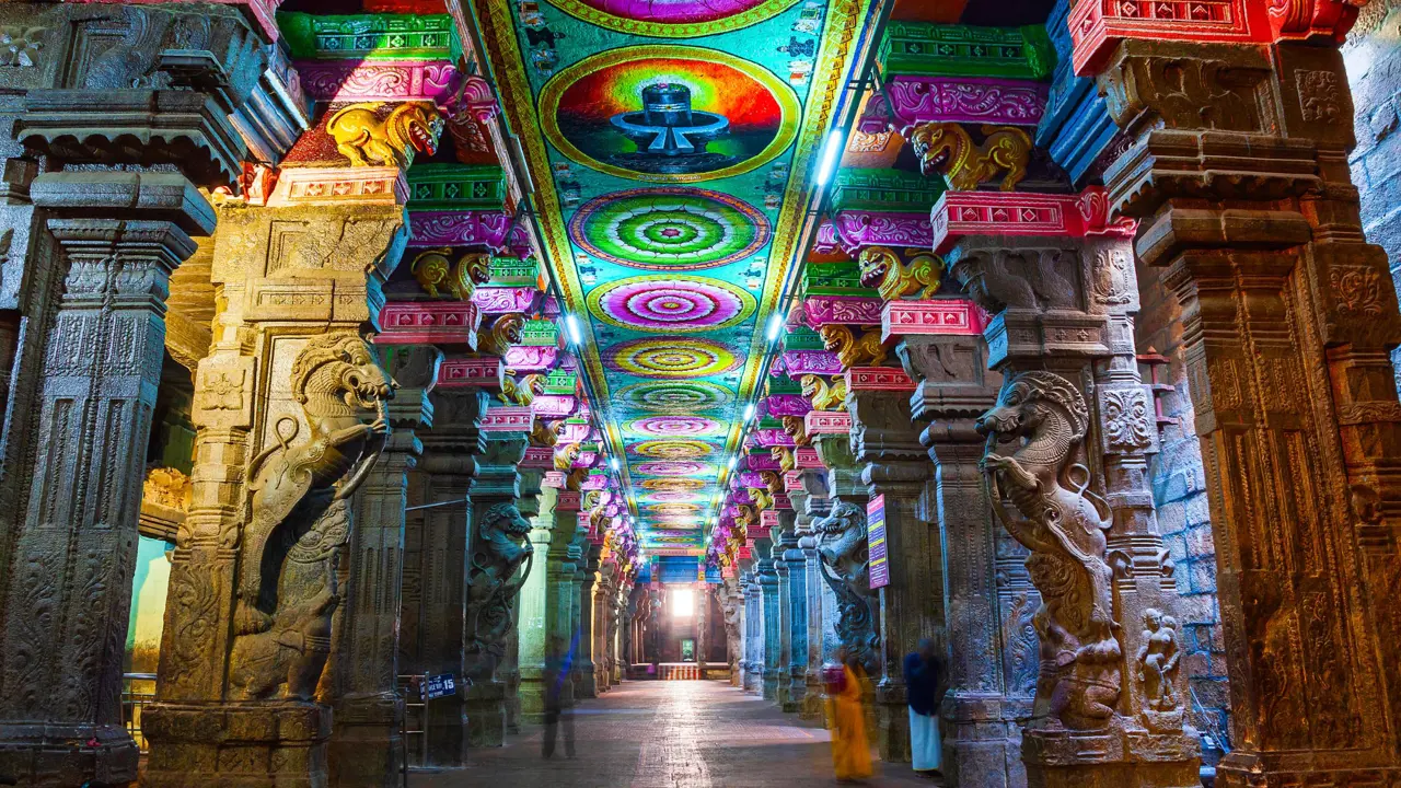 Thousand Pillar Hall, Meenakshi Temple, Madurai, India