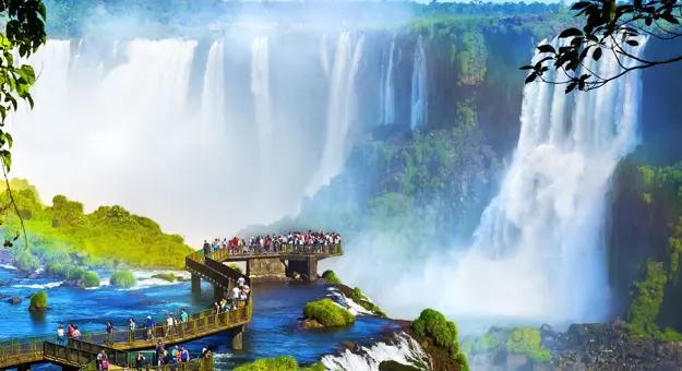 Iguazú Falls Seen From The Argentinian National Park