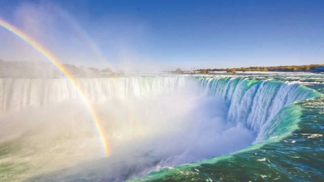 Niagara Falls with rainbow 