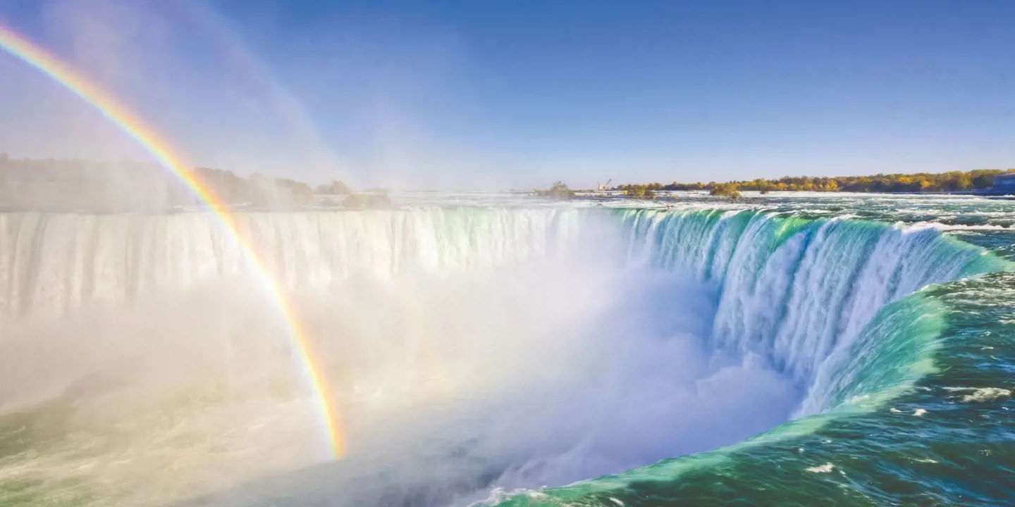 Niagara Falls with rainbow 