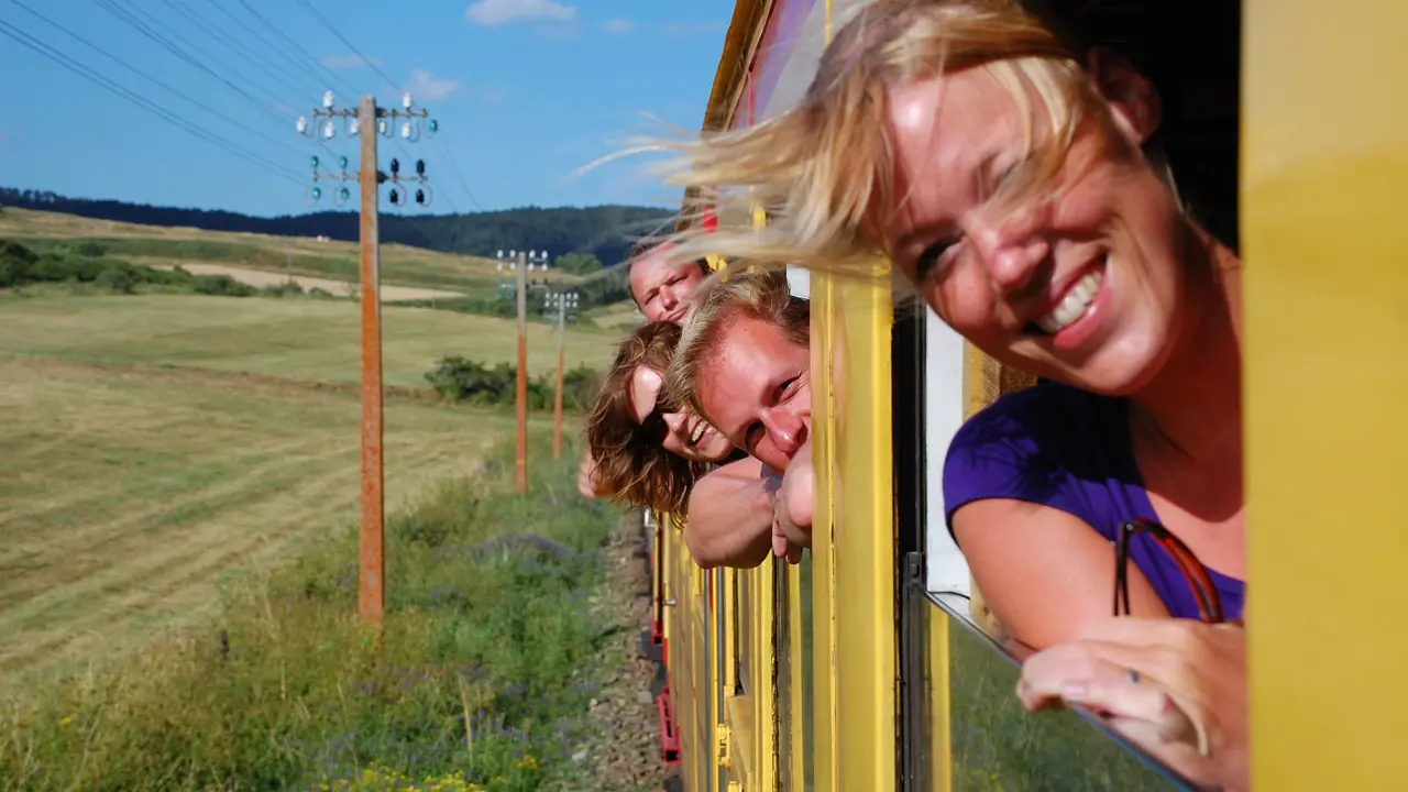 Train Along The French Pyrenees