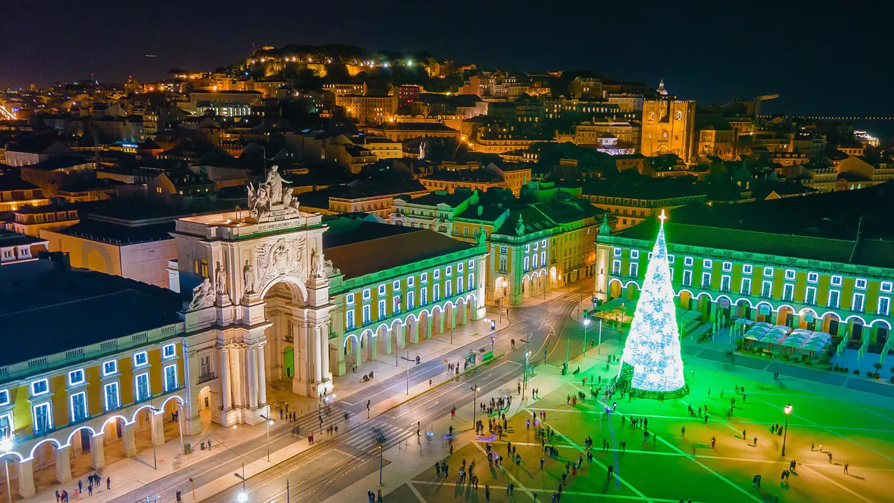 Christmas At Praca Do Comercio, Lisbon