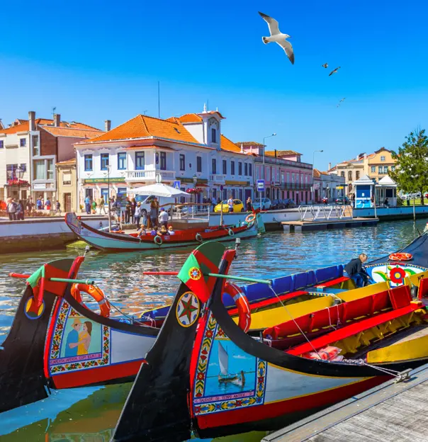 Traditional Coloured Boat, Aveiro, Portugal 