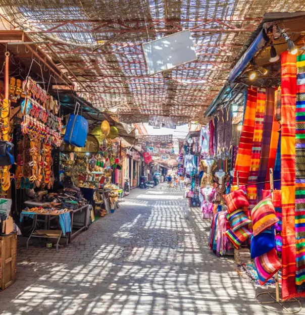 Sh 1390770566 Souvenirs On The Jamaa El Fna Market In Old Medina, Marrakesh, Morocco