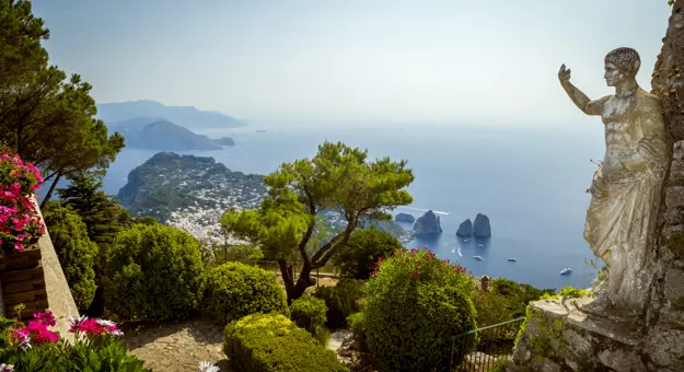 Capri Island Landscape From Mount Solaro, Italy