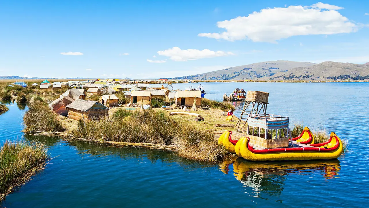  Uros Floating Island Puno Lake Titcaca Peru