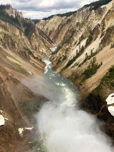 The 1,000-foot-deep Grand Canyon of Yellowstone National Park