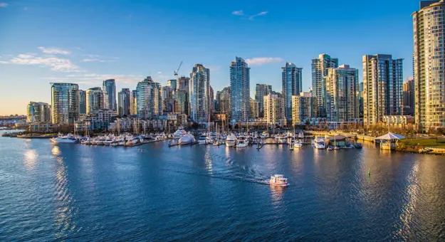 Aerial View Of Vancouver Canada