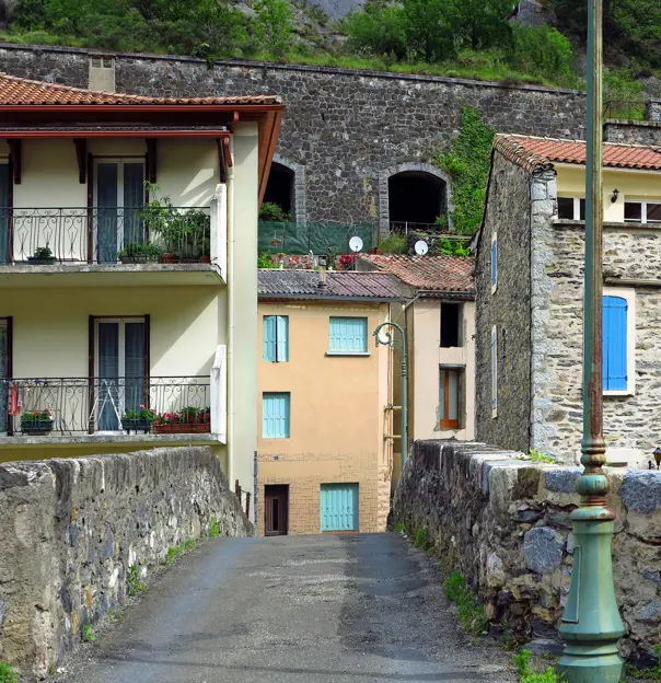 Village of Axat, Pyrenees, France