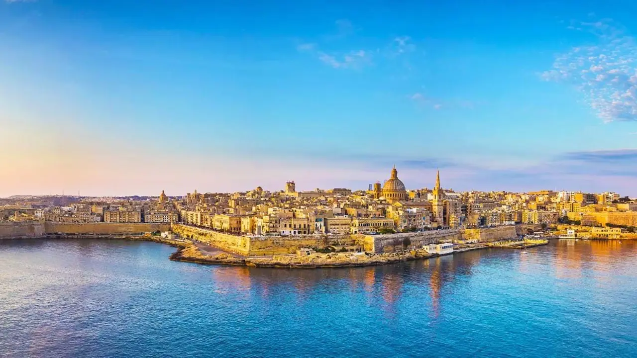 Panorama Of Valletta Malta