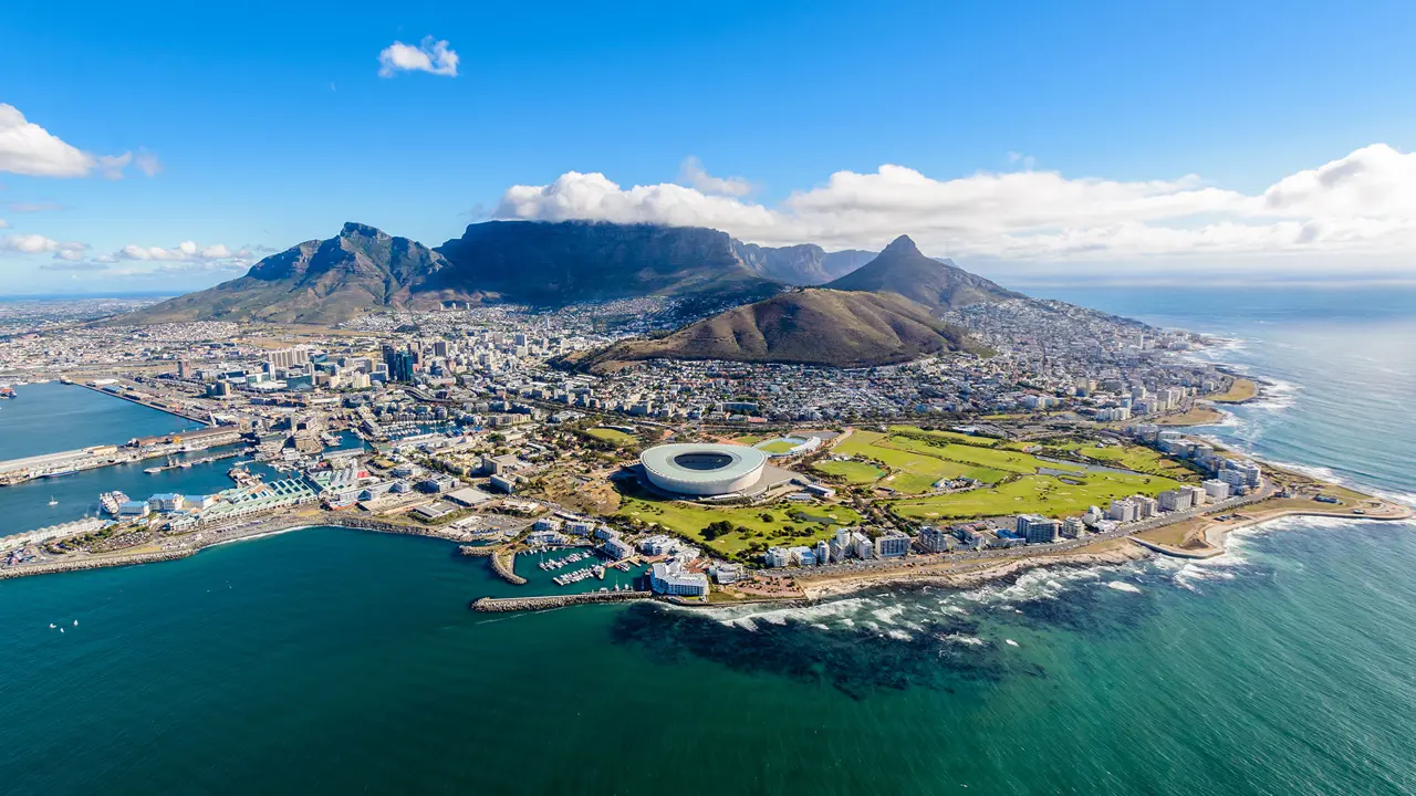 Aerial view of Cape Town, South Africa