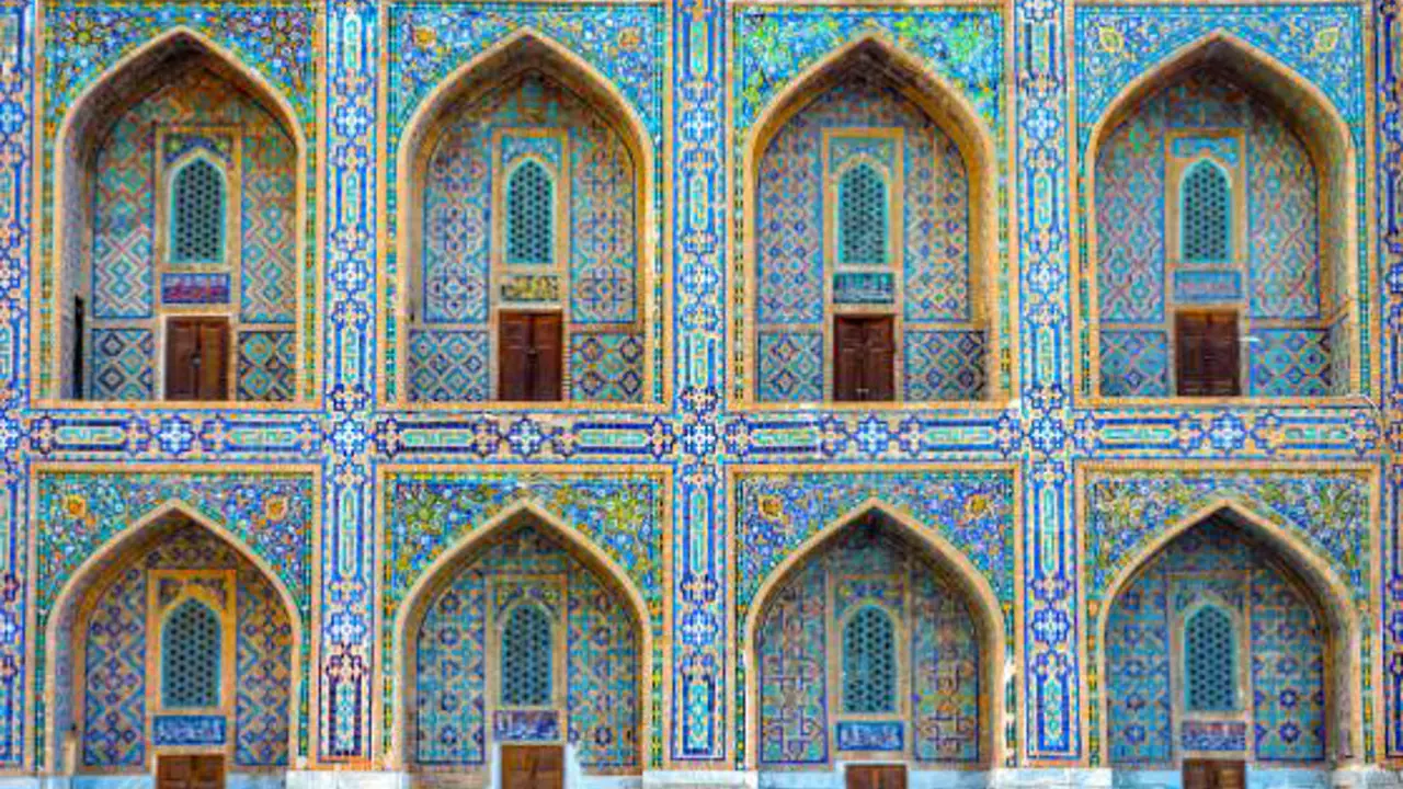 Arches Of Samarkand Registan, Uzbekistan