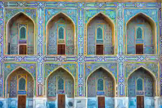 Arches Of Samarkand Registan, Uzbekistan