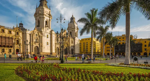 Cathedral Church Main Square Lima