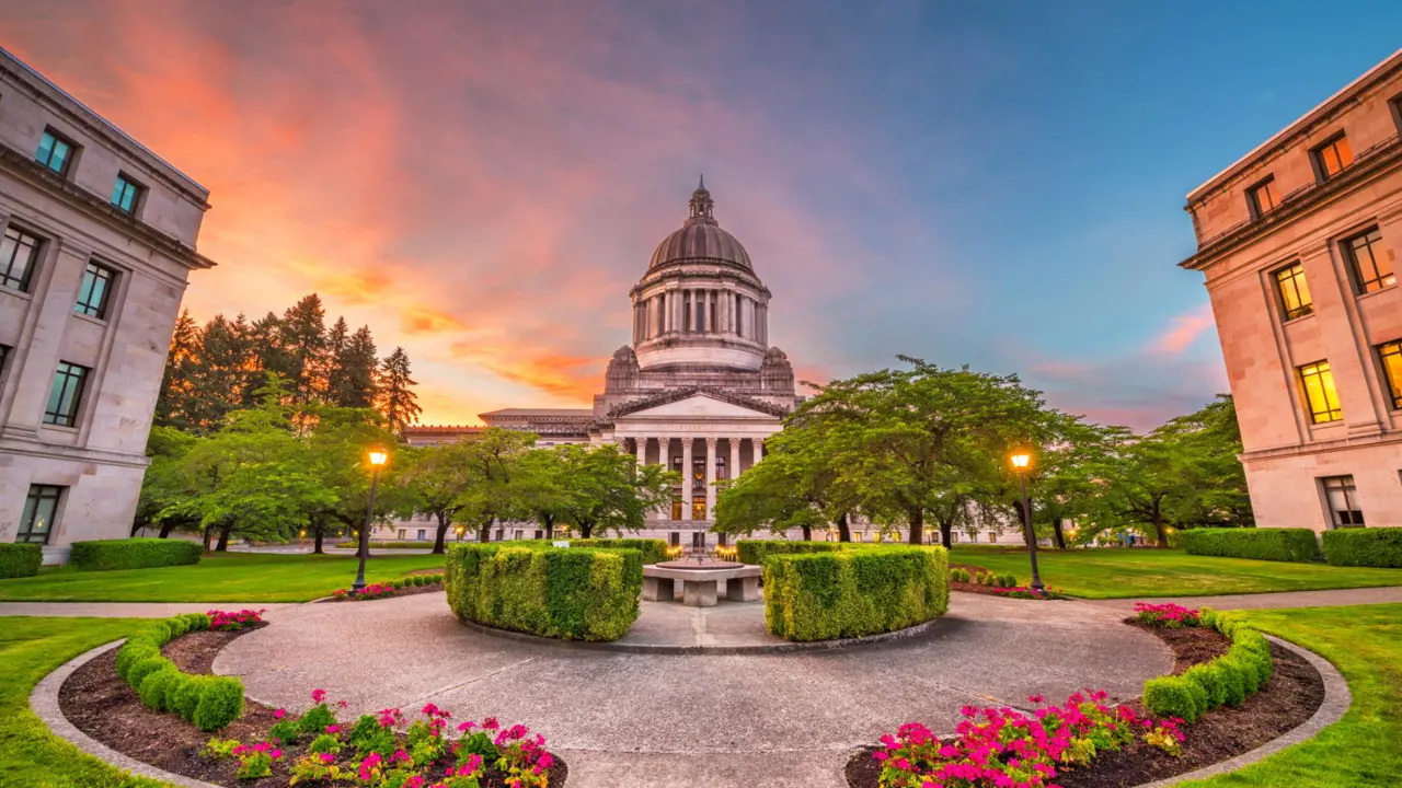 Sh 1128597845 Olympia, Washington, USA State Capitol Building