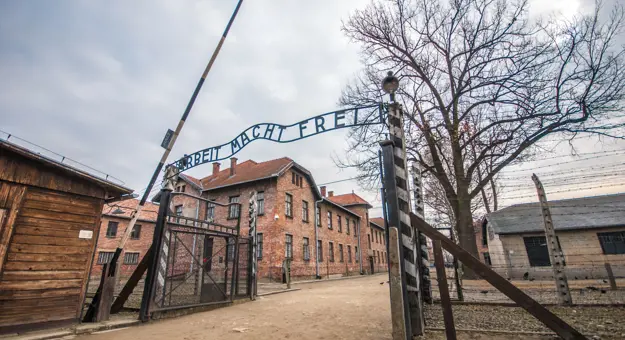 Entrance Gate To Auschwitz Poland