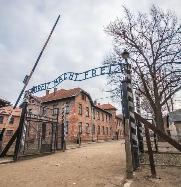 Entrance Gate To Auschwitz Poland