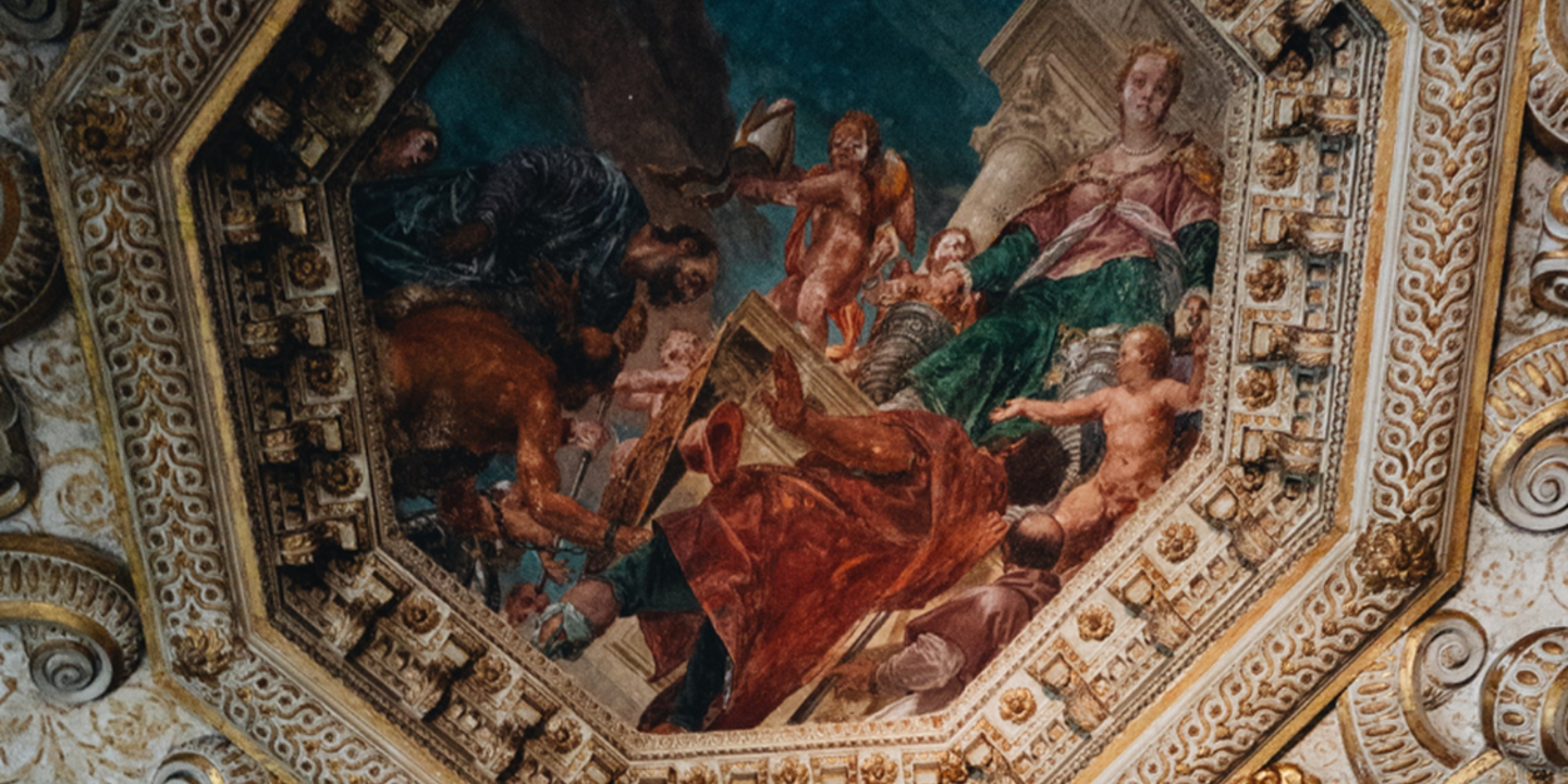 Venice Renaissance artwork on ceiling 