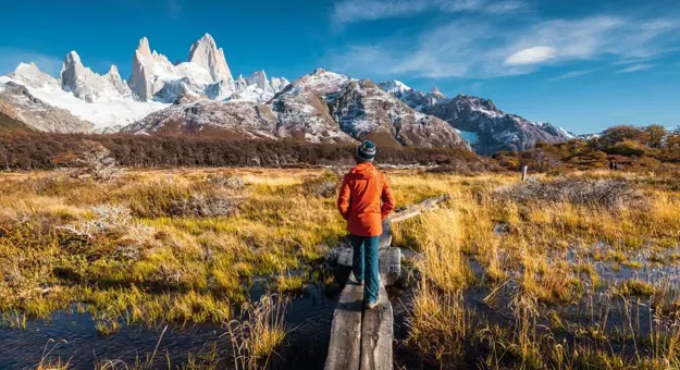 Pathway Looking At The Fitzroy Range Patagonia Argentina