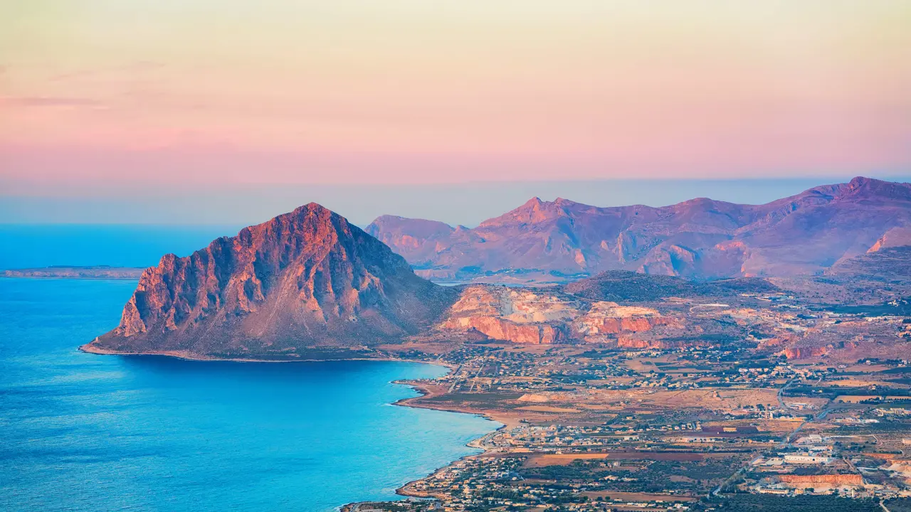 Mountainscape of Erice, Sicily