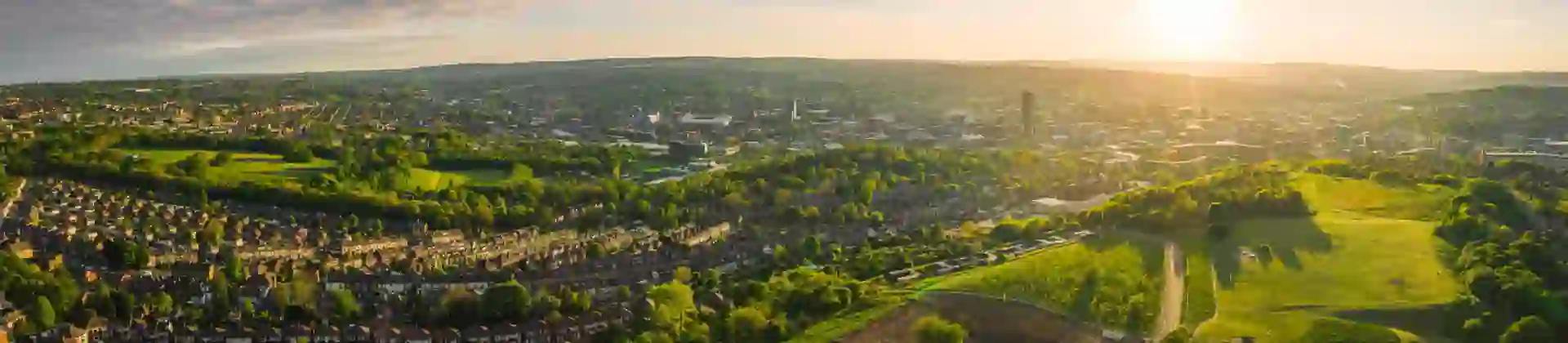 Sheffield City at sunset