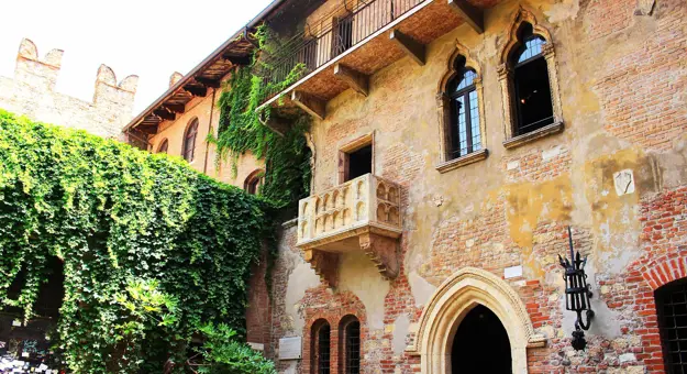 Juliet's Balcony In Verona, Italy