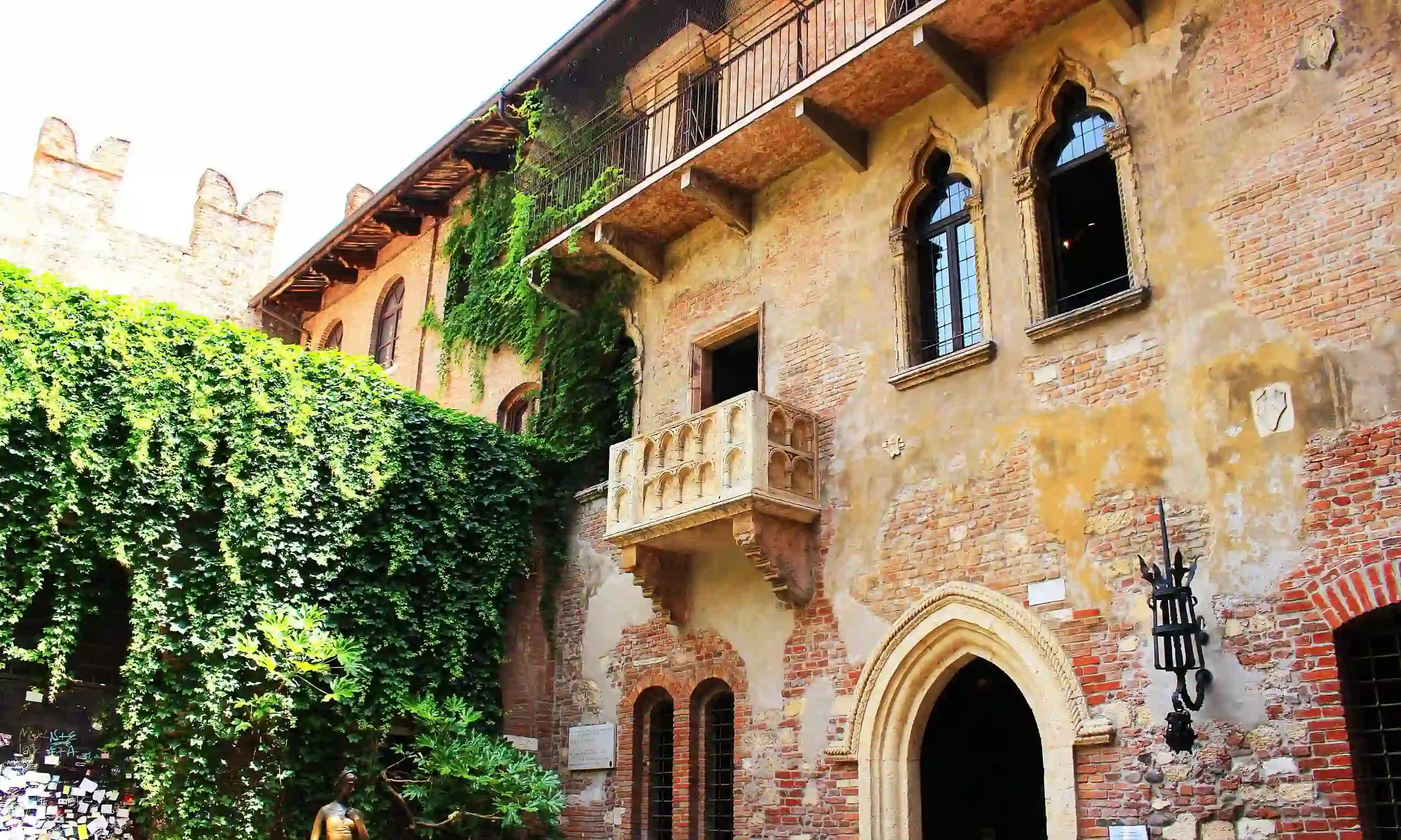 Juliet's Balcony In Verona, Italy