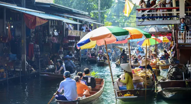 Floating Markets At Damnoen Saduak And Cai Rang