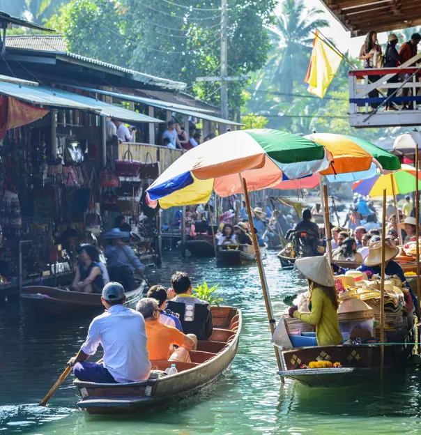 Floating Markets At Damnoen Saduak And Cai Rang