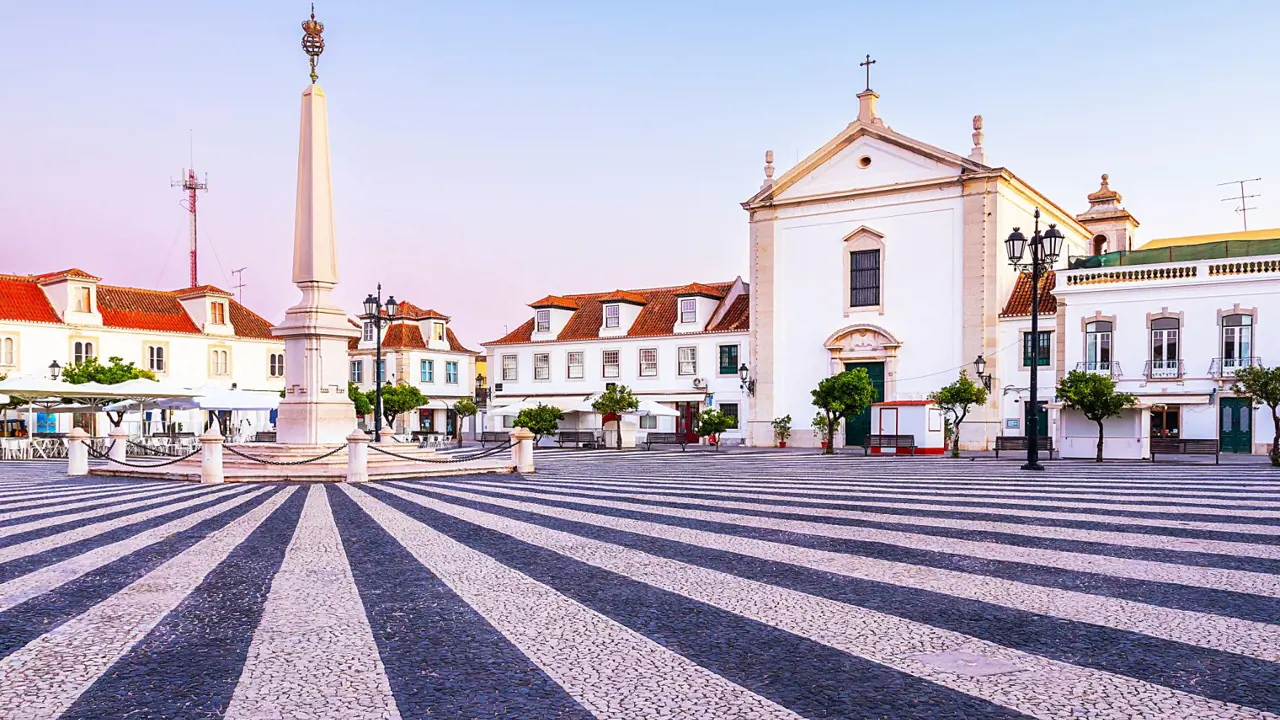 Sh 2113318376 Marquês De Pombal Square, Vila Real De Santo António, Algarve, Portugal