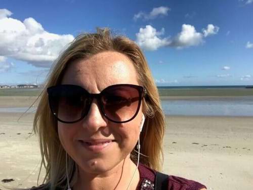 Steph enjoying some Jersey sunshine on the beach