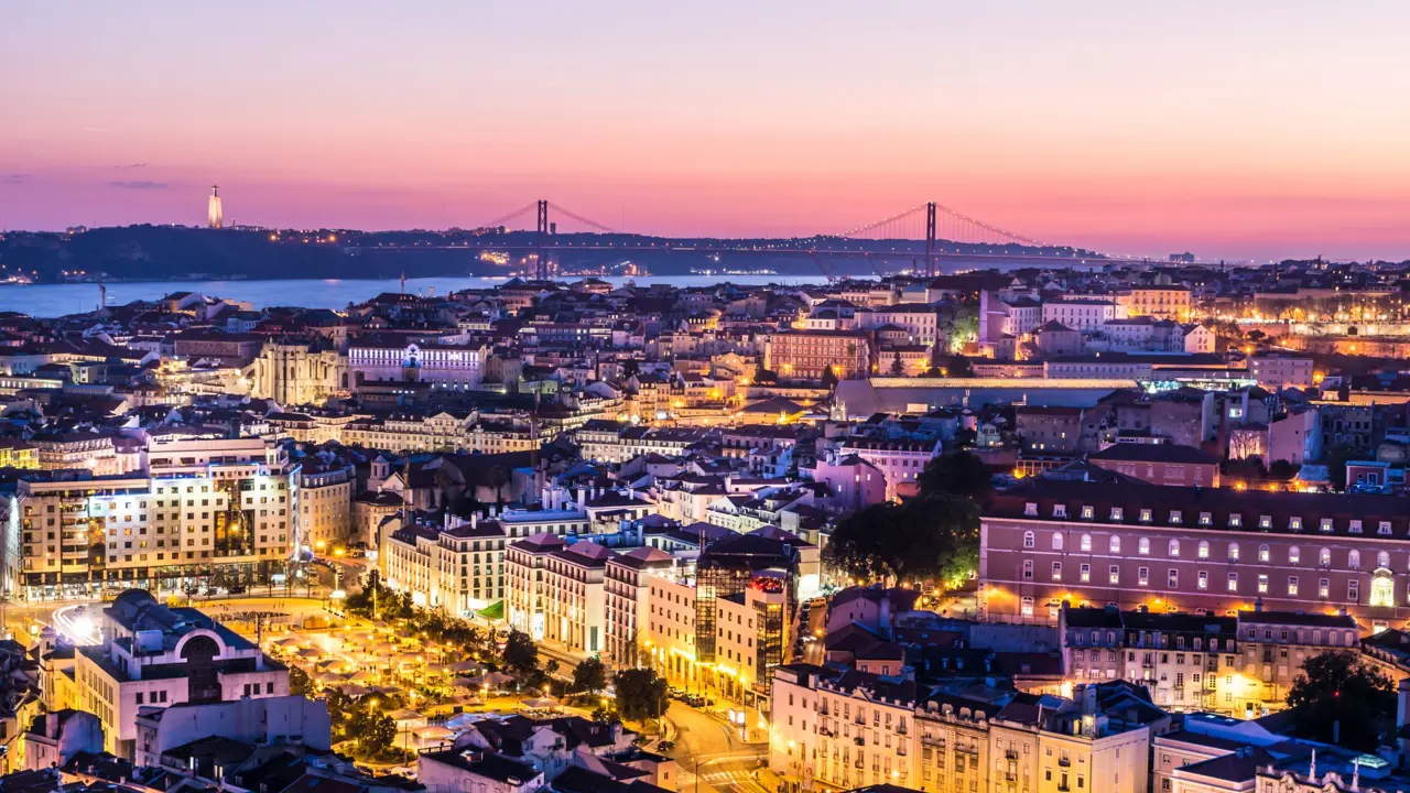 Lisbon At Night