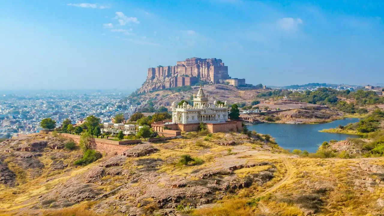 Jaswant Thada Memorial And Mehrangarh Fort Jodhpur India