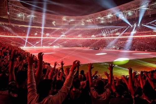 The impressive Vodafone Park in the Beşiktaş district of Istanbul, Turkey.