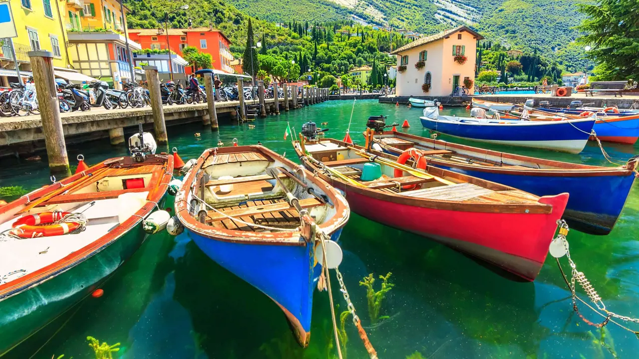 Boats on Lake Garda 